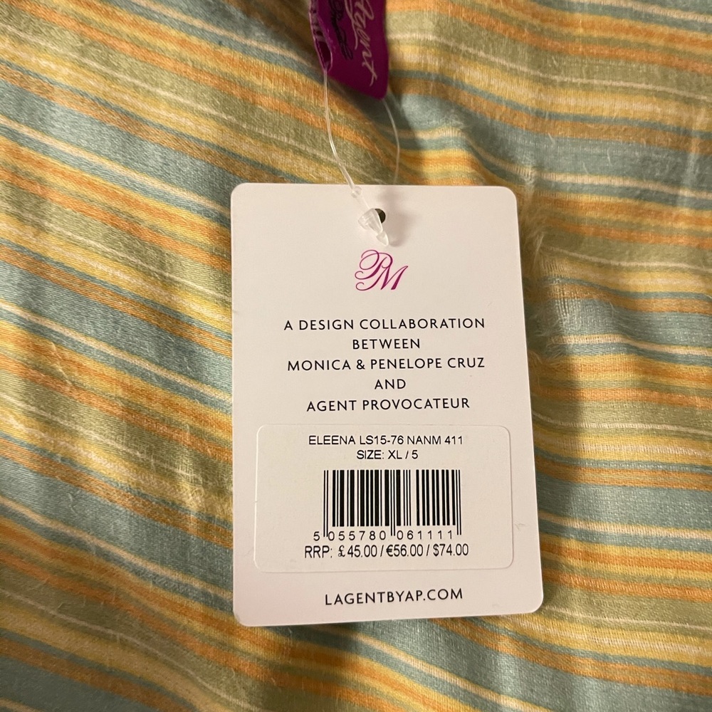 NWT L’Agent By Agent Provocateur Eleena Bikini BOTTOM ONLY Navy Neon XL / 5 - Picture 7 of 7